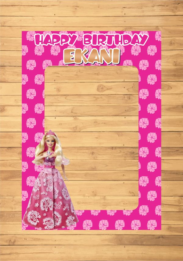 Barbie Theme Personalized PhotoBooth For Discount