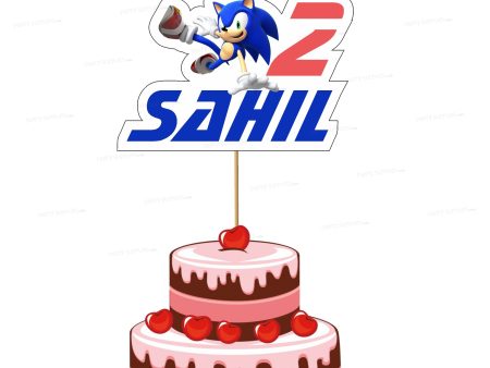 Sonic the Hedgehog Theme Customized Cake Topper Online Sale