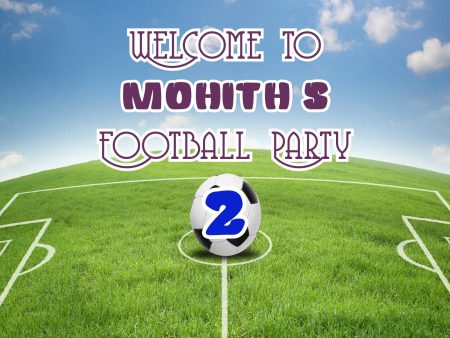 Football Personalized  Theme Welcome Board For Cheap