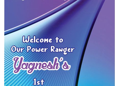 Power Rangers Theme  Customized Welcome Board For Cheap