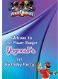 Power Rangers Theme  Customized Welcome Board For Cheap