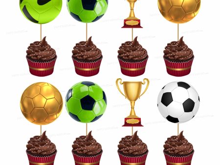 Football Theme Cup Cake Topper Online now