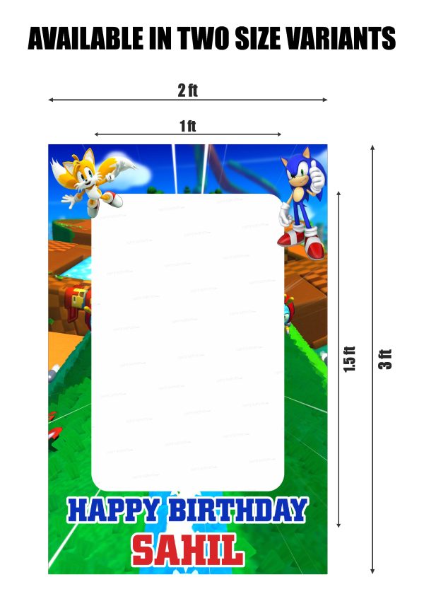 Sonic the Hedgehog Theme Personalized  PhotoBooth Sale