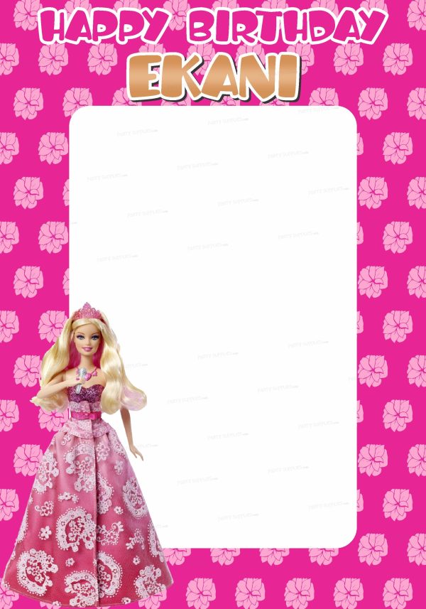 Barbie Theme Personalized PhotoBooth For Discount