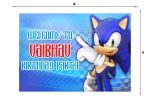 Sonic the Hedgehog Theme Personalized Welcome Board Online