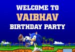 Sonic the Hedgehog Theme  Customized Welcome Board Sale