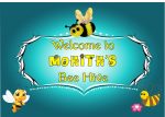 Bumble Bee Personalized  Theme Welcome Board Online