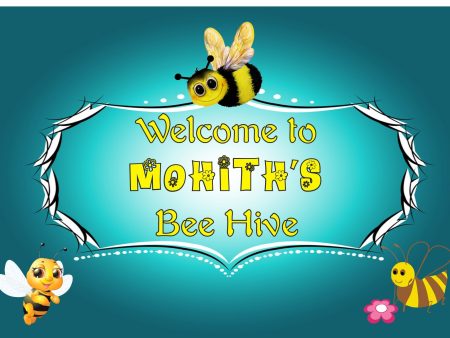 Bumble Bee Personalized  Theme Welcome Board Online