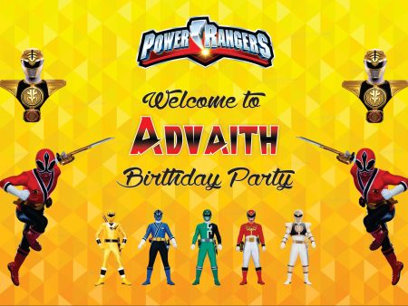 Power Rangers Theme  Personalized Welcome Board Online now