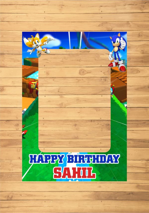 Sonic the Hedgehog Theme Personalized  PhotoBooth Sale