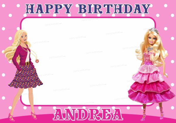 Barbie Theme Customized PhotoBooth Online now