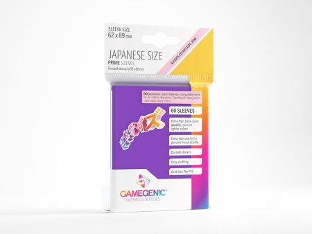 Gamegenic -  Japanese Size Prime Sleeves - Purple (60ct) For Sale