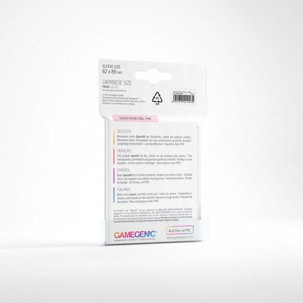 Gamegenic -  Japanese Size Prime Sleeves - White (60ct) For Cheap