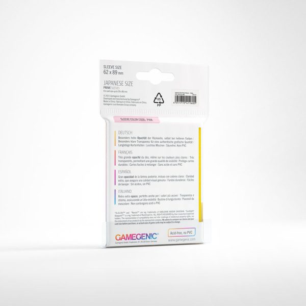 Gamegenic -  Japanese Size Prime Sleeves - Yellow (60ct) For Cheap