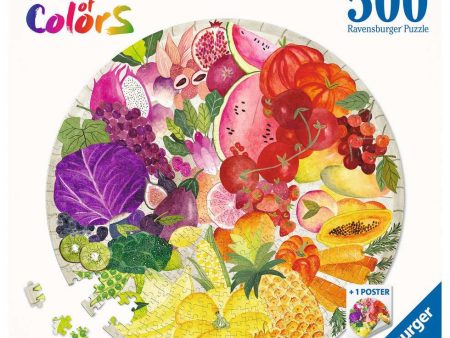 Puzzle - Ravensburger - Circle of Colors - Fruits & Vegetables (500 Pieces) For Cheap