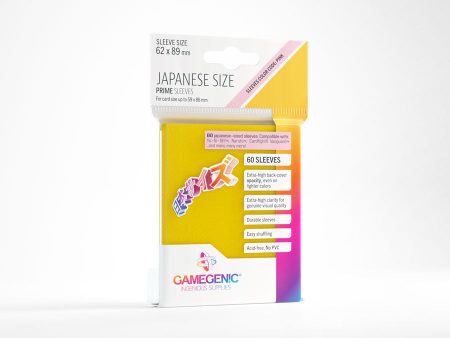 Gamegenic -  Japanese Size Prime Sleeves - Yellow (60ct) For Cheap