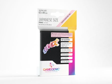 Gamegenic -  Japanese Size Prime Sleeves - Black (60ct) Cheap