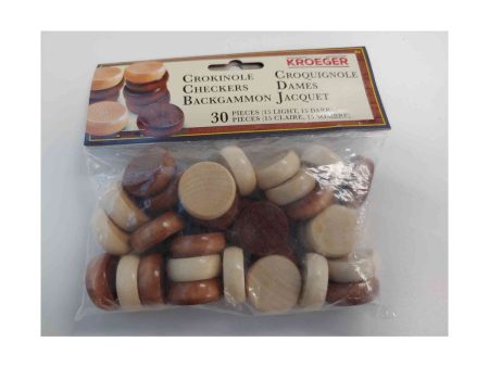 Crokinole Disks (30 Wooden Pieces) Sale