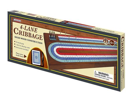 Large - 4 Track Cribbage Board Game Online Sale