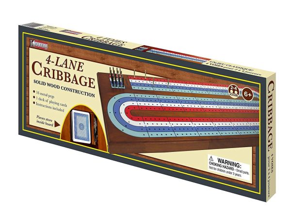 Large - 4 Track Cribbage Board Game Online Sale