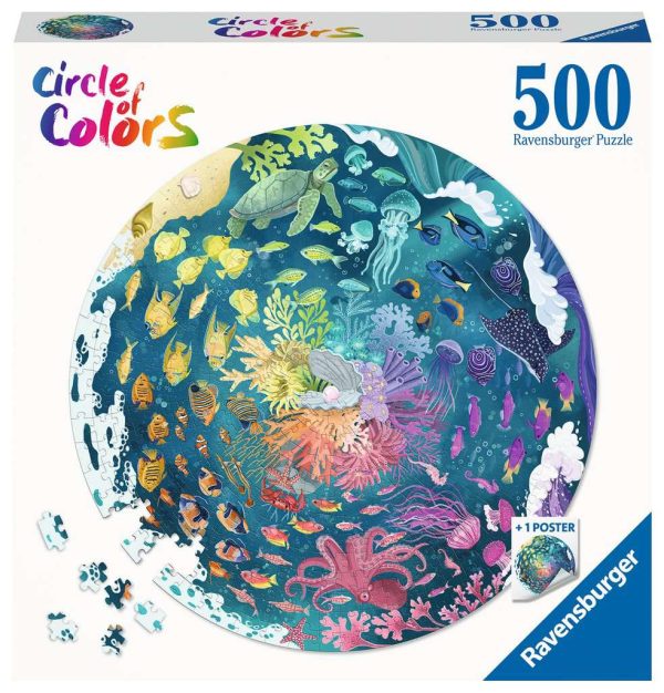 Puzzle - Ravensburger - Circle of Colors - Ocean (500 Pieces) Supply